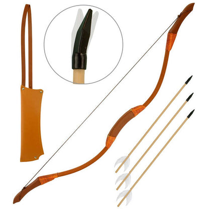 Bow And Arrow Set  Bow 103 Cm, Quiver, 3 Arrows 53 Cm 