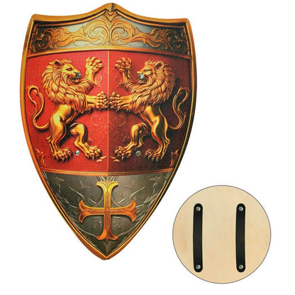 Shield Lionheart Wooden 50X32 Cm 