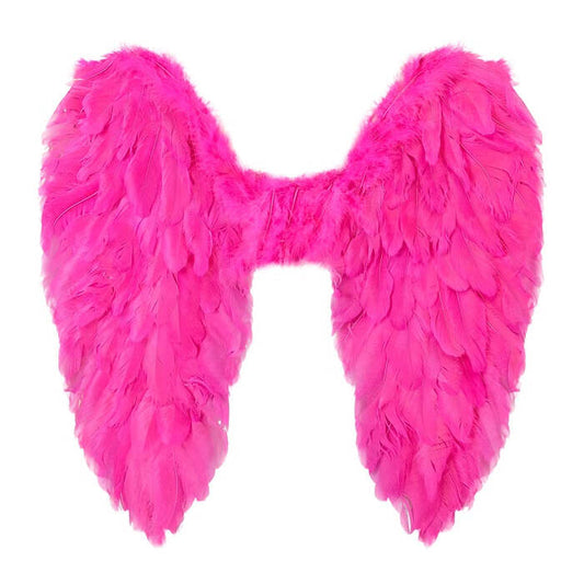 Pink Foldable Feather Wings 50X50 Cm