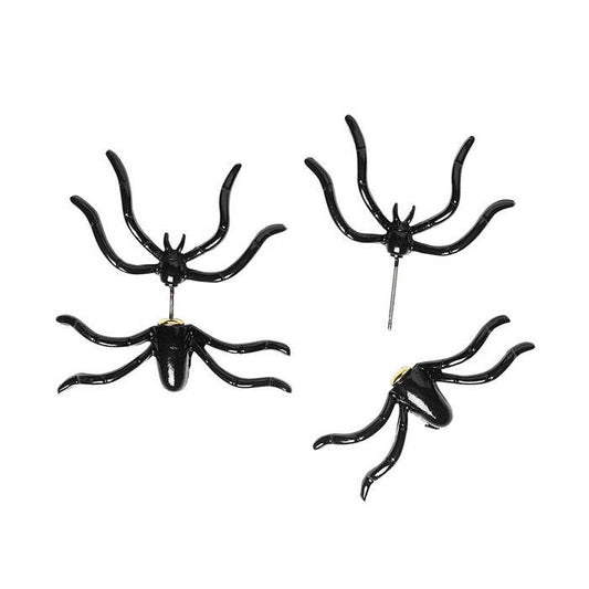 Pairs Of Spider Through The Ear Earrings