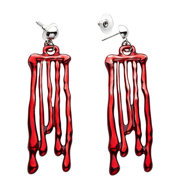 Pairs Of Dripping Blood Earrings