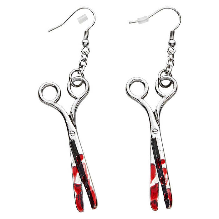 Pairs Of Bloody Scissors Earrings
