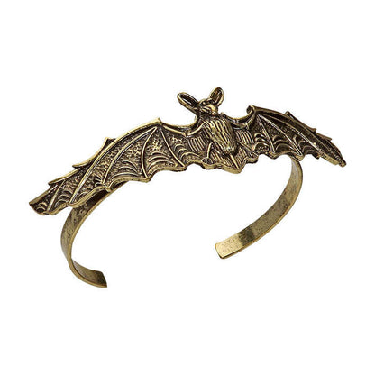 Antiqued Gold Bat Bracelet