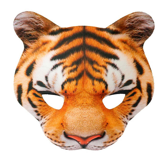 Chinless Tiger Mask In Fabric 