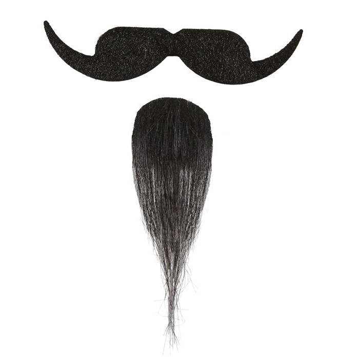 Musketeer Moustache & Goatee Beard