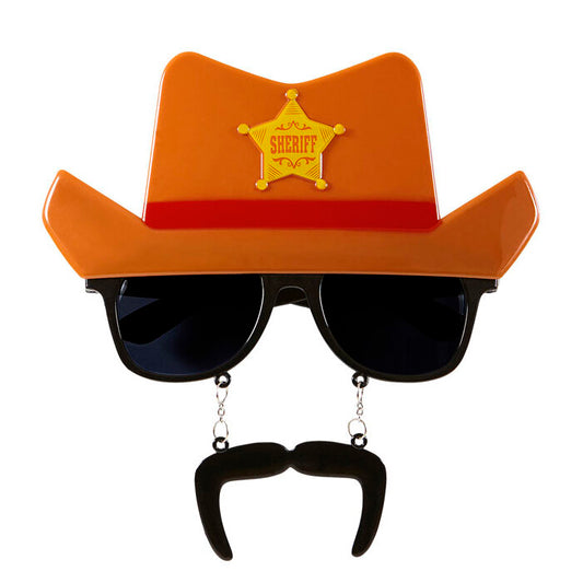 Cowboy Glasses With Moustache