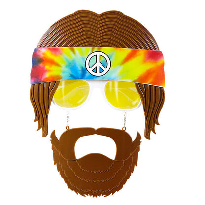Hippie Glasses With Beard