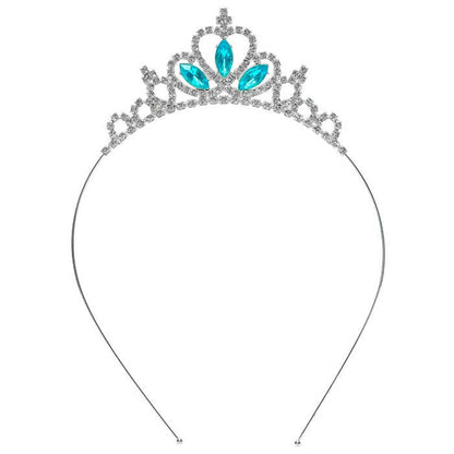 Tiara Strass With Blue Gemstones Child Size