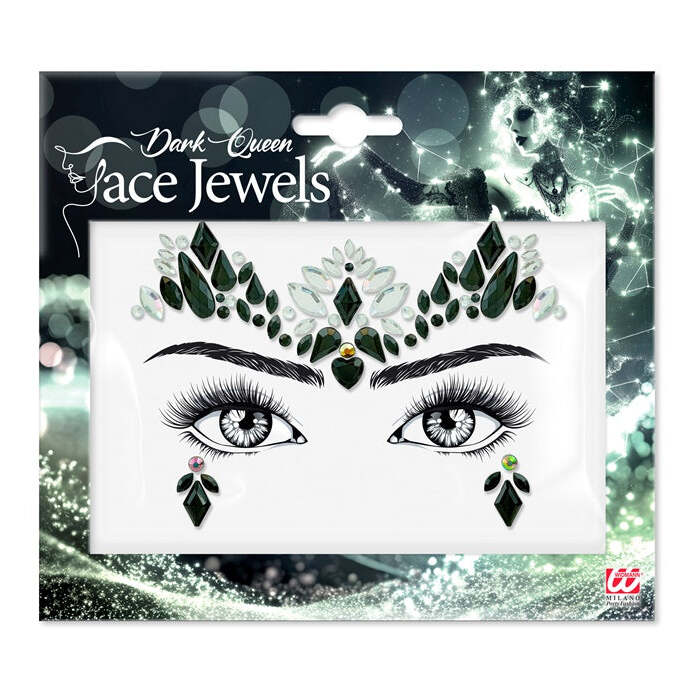 Face Jewels Dark Queen