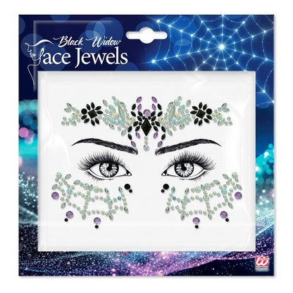 Face Jewels Black Widow