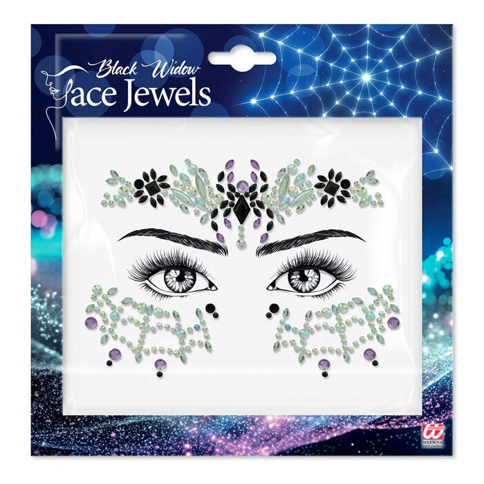 Face Jewels Black Widow