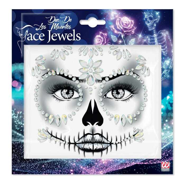 Face Jewels Dia De Los Muertos Diamond