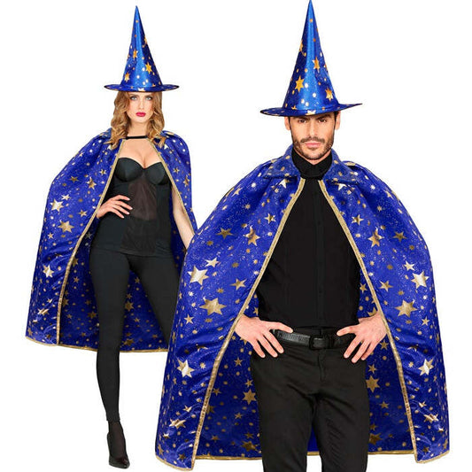 Wizard  Cape, Hat  - 85 Cm