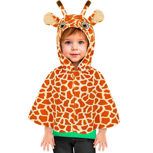 Plush Giraffe  Hooded Poncho 