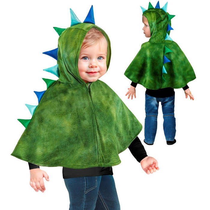 Plush Dinosaur  Hooded Poncho 