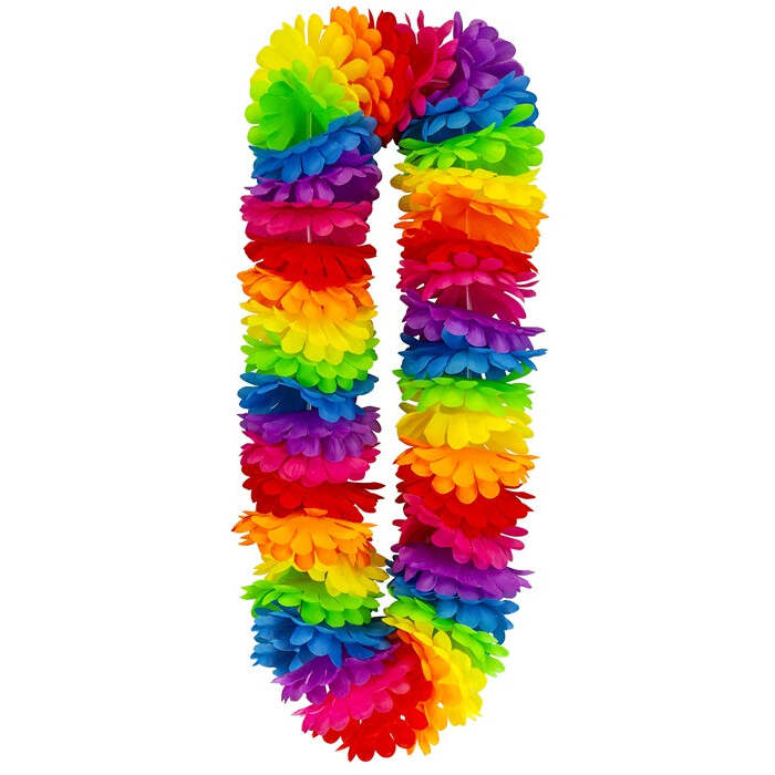 Multicolor Hawaiian Lei