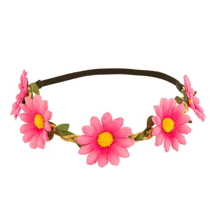 Pink Flower Headband
