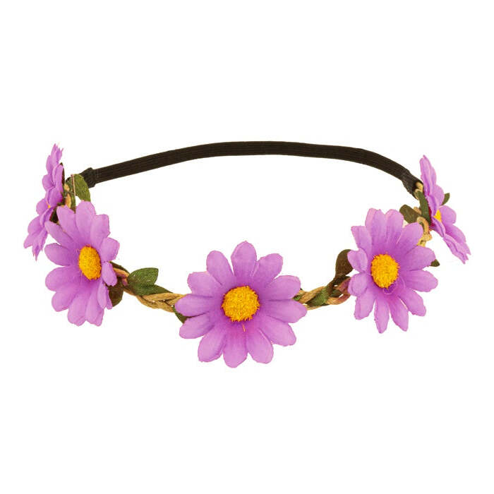 Purple Flower Headband