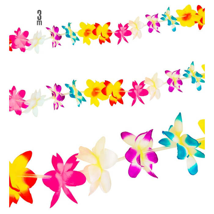 Multicolor Flower Garland 3 M 