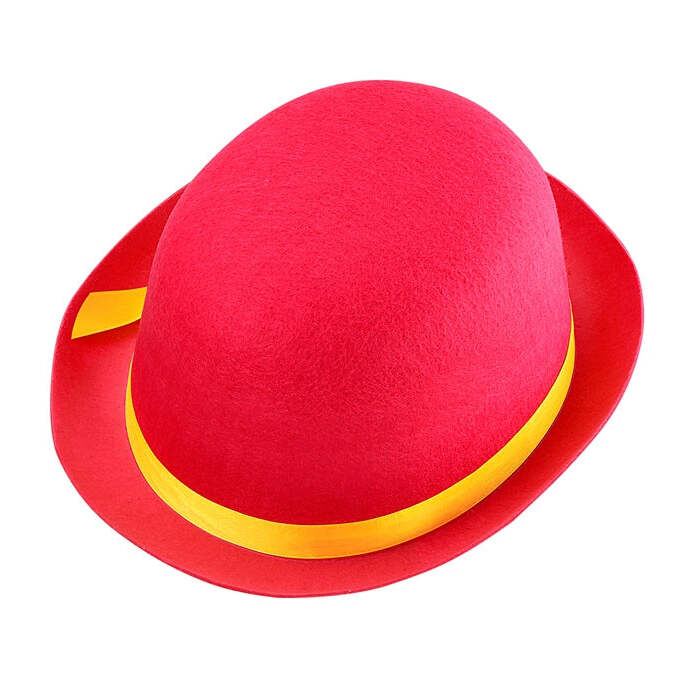 Pink Bowler Hat Felt