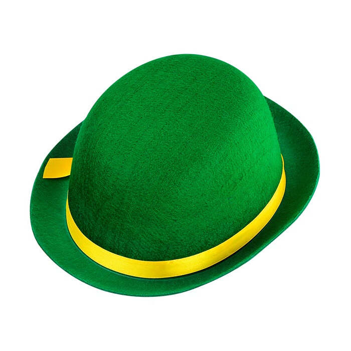Green Bowler Hat Felt