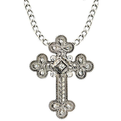 Cross Necklace With Strass
