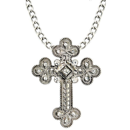 Cross Necklace With Strass