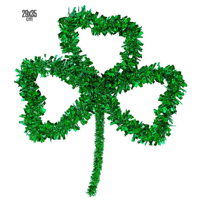 St. Patrick'S Day Tinsel Shamrock 29X35 Cm