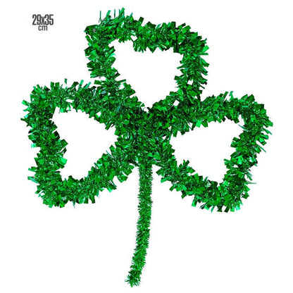 St. Patrick'S Day Tinsel Shamrock 29X35 Cm