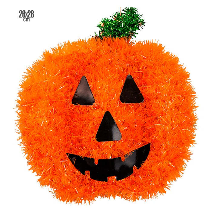 Tinsel Pumpkin 26X28 Cm