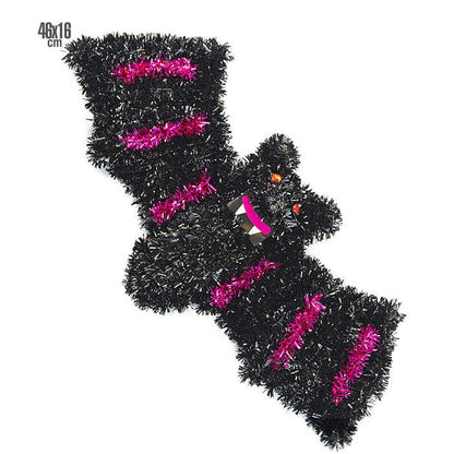 Tinsel Bat 46X16 Cm