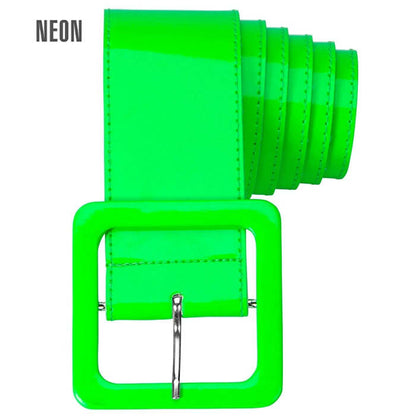 Neon Green Vinyl Belt