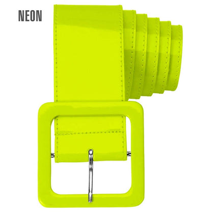 Neon Yellow Vinyl Belt