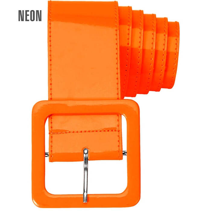 Neon Orange Vinyl Belt