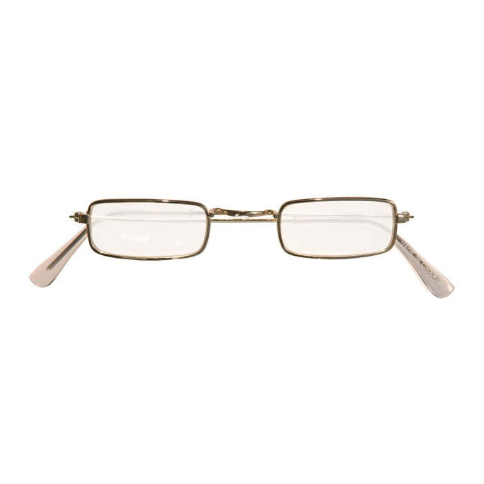 Gold Glasses With Lenses Rectangular Shape