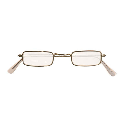 Gold Glasses With Lenses Rectangular Shape