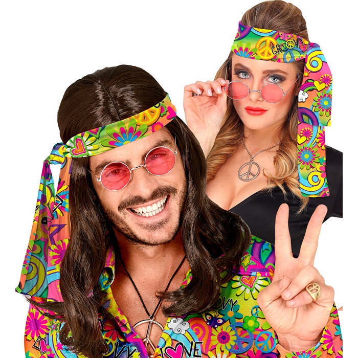 The 60S Fashion - Peace & Love  Headband 