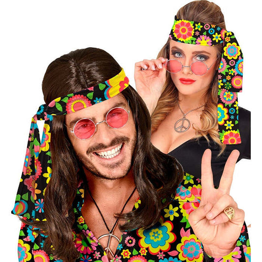 The 60S Fashion - Colorful Flowers  Headband 