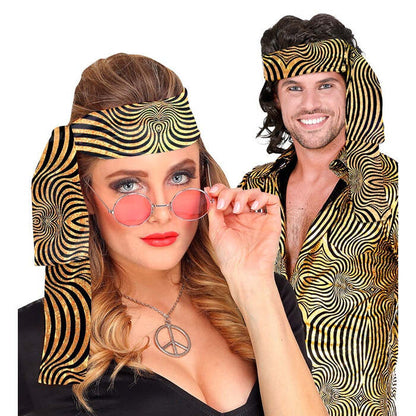 The 70S Disco Style - Golden Waves  Headband 