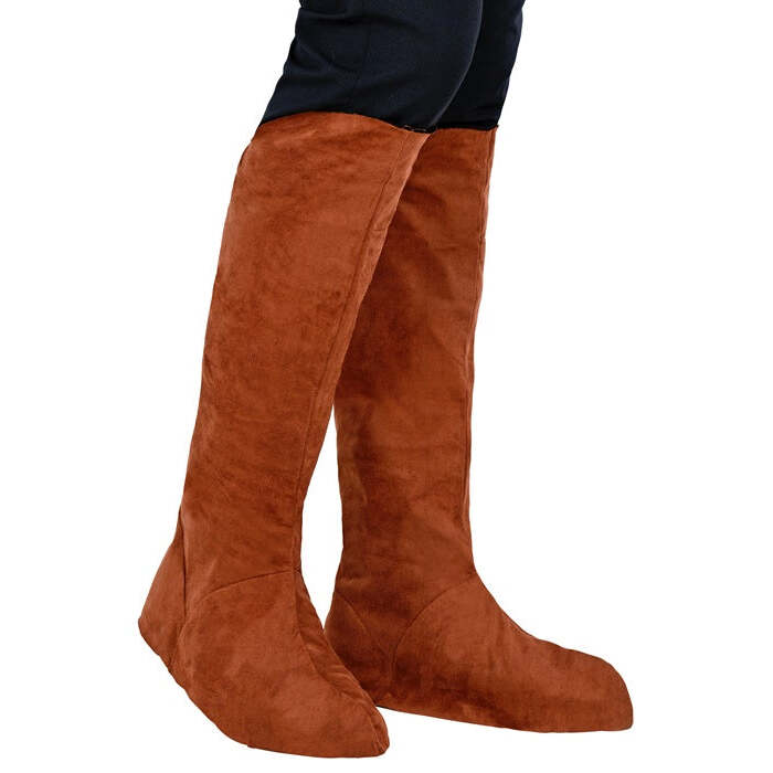Pair Of Suede Look Boot Tops