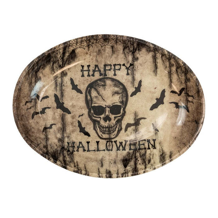Happy Halloween Skull Bowl 40 X 30,5 Cm