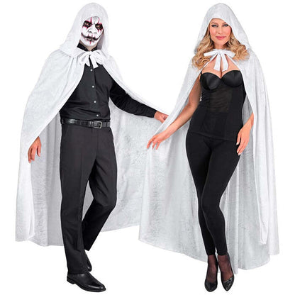 White Velvet Hooded Cape 140 Cm 