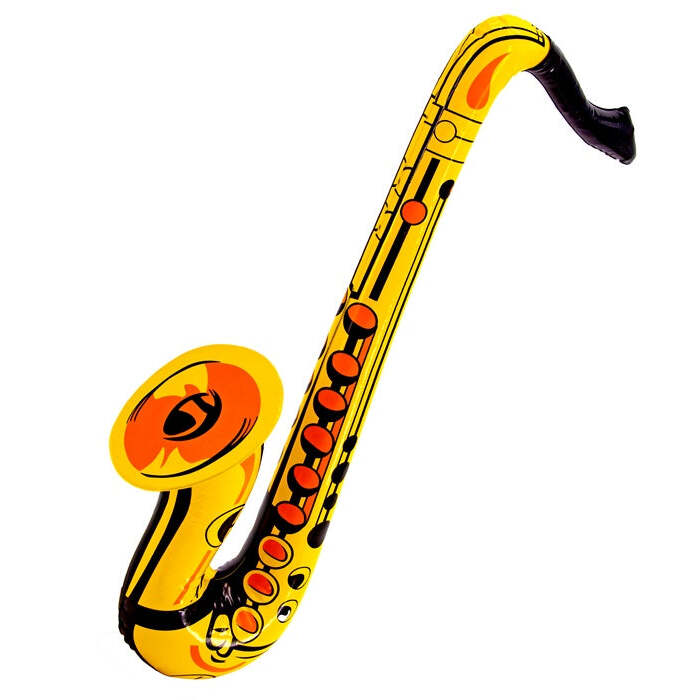 Gold Inflatable Saxophone 55 Cm