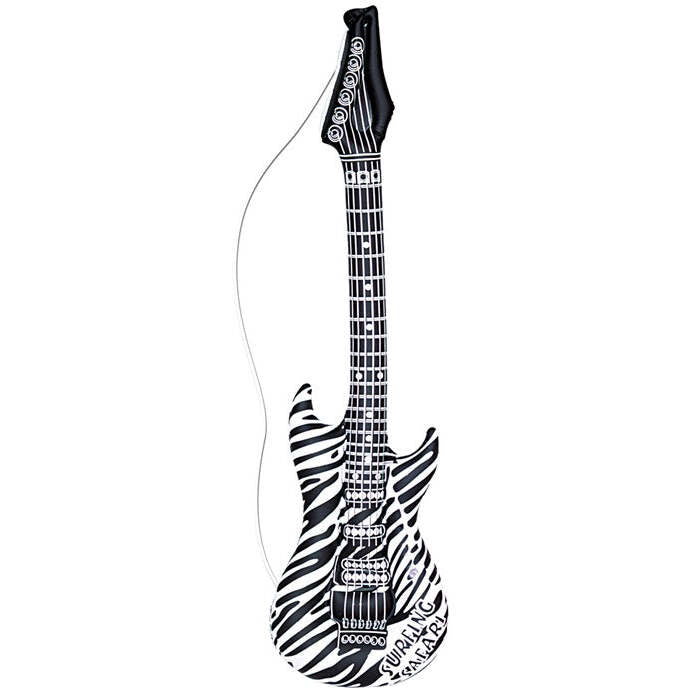 Inflatable Zebra Guitar 105 Cm