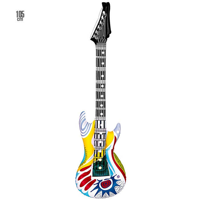 Funky Inflatable Guitar With String For Hanging - 105 Cm