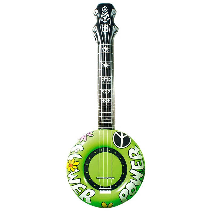 Green Inflatable Banjo 100 Cm
