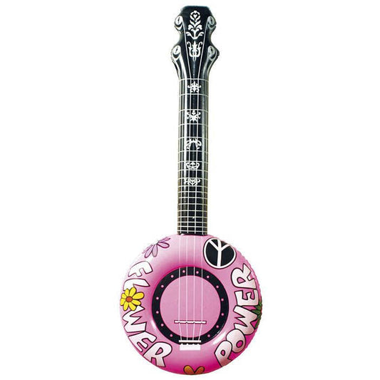 Pink Inflatable Banjo 100 Cm