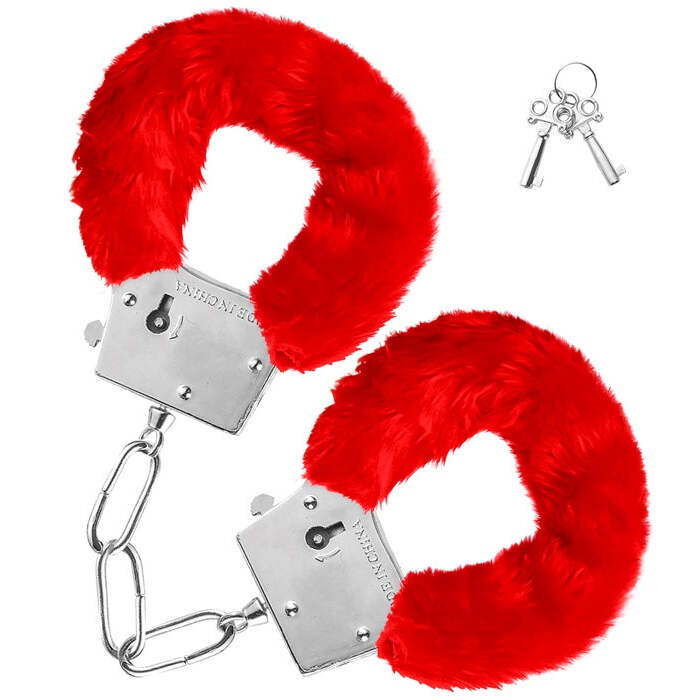 Red Furry Handcuffs