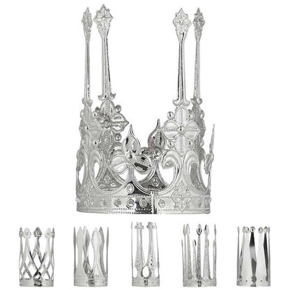 Silver Aluminium Crown 6 Styles Ass.