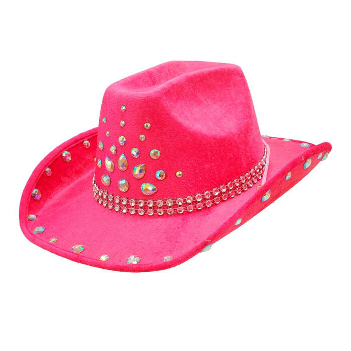 Pink Diamonds Cowboy Hat